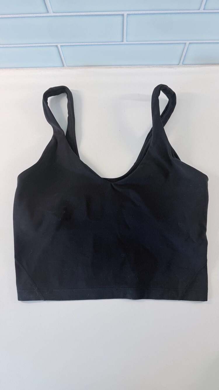 Lululemon Black Tank Top Sports Bra